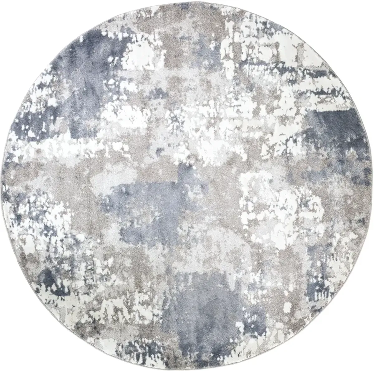 Venice VNE-2306 5'3' Round Blue Rug