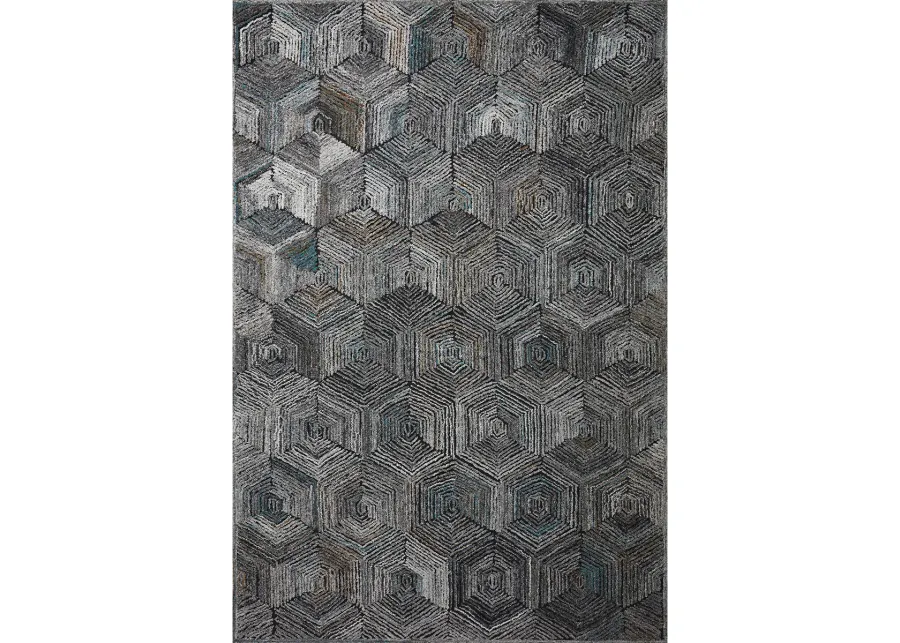 Prescott PRE02 Metal 3'6" x 5'6" Rug