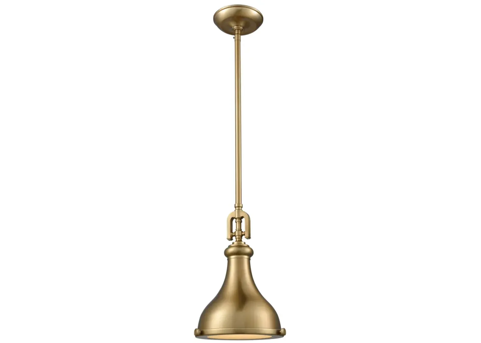 Rutherford 9'' Wide 1-Light Mini Gold Pendant