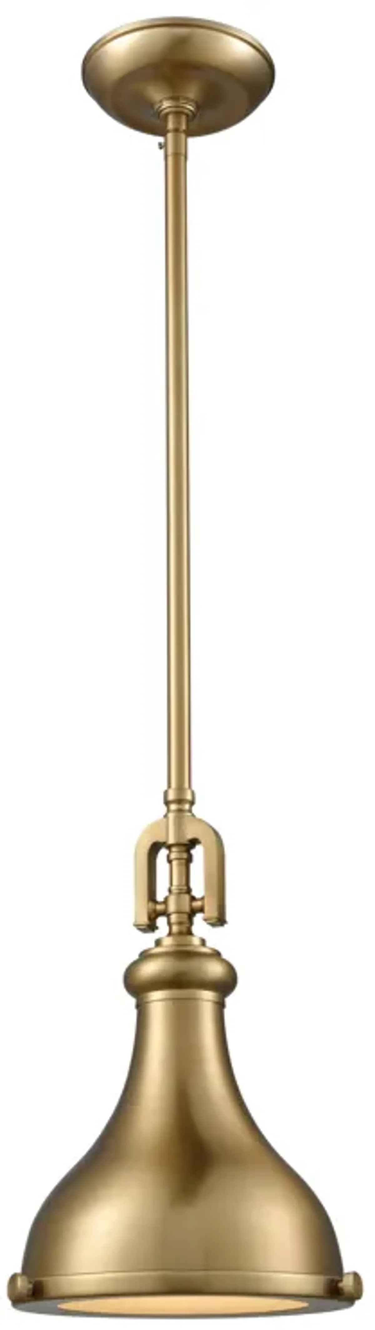 Rutherford 9'' Wide 1-Light Mini Gold Pendant