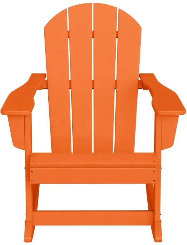 WestinTrends Westintrends Outdoor / Patio Poly Adirondack rocking chair