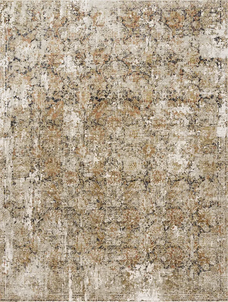 Theia THE02 Taupe/Gold 6'7" x 9'6" Rug