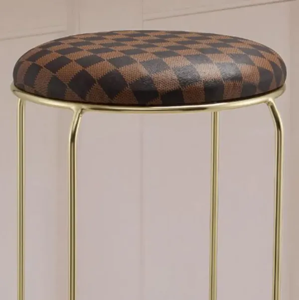 Kings Brand Furniture Carmilla Upholstered Counter Height Stool with Footrest - Bar Stools Set of 4 for Kitchen 31"