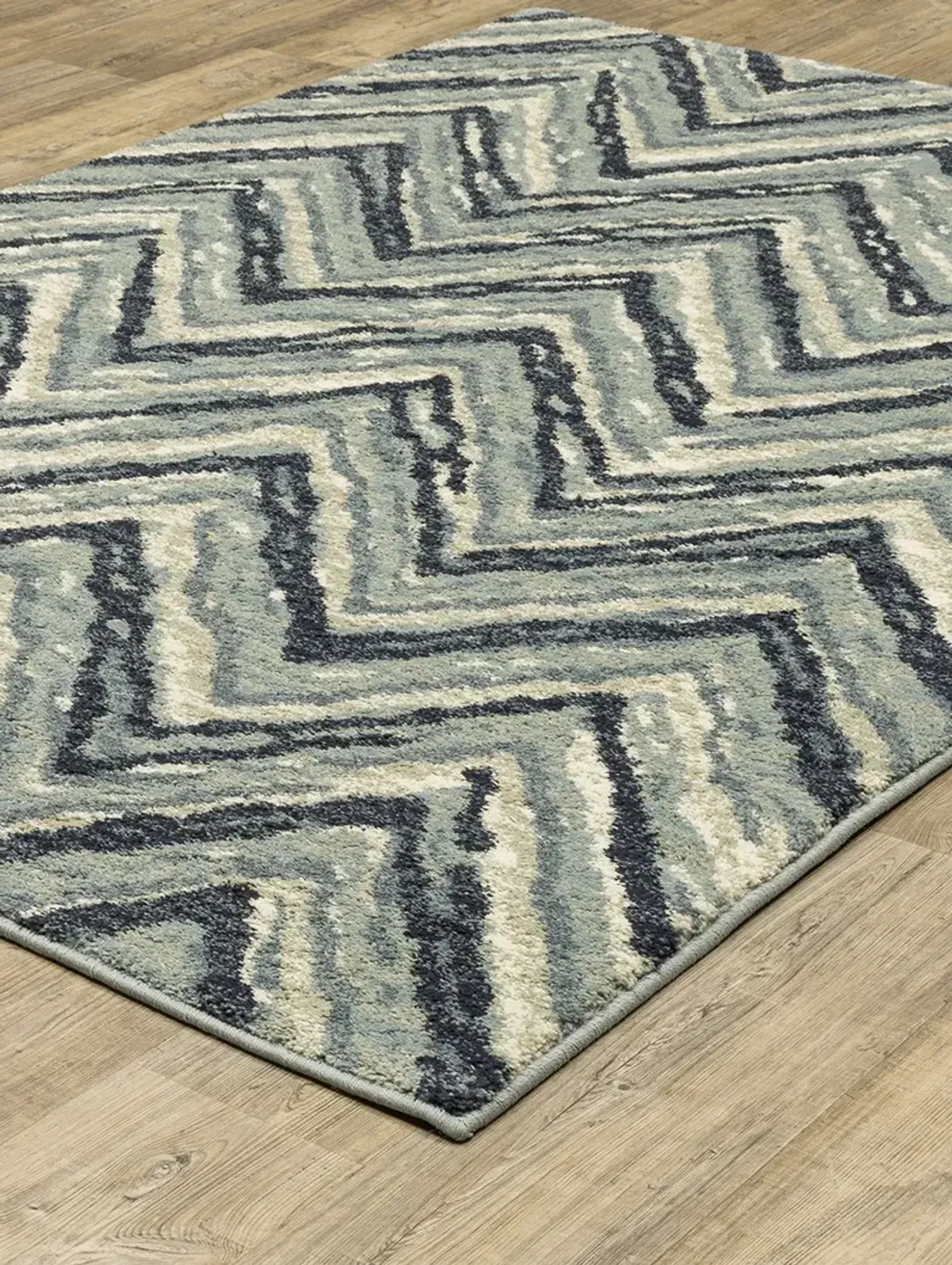 Seneca 2'3" x 7'6" Blue Rug