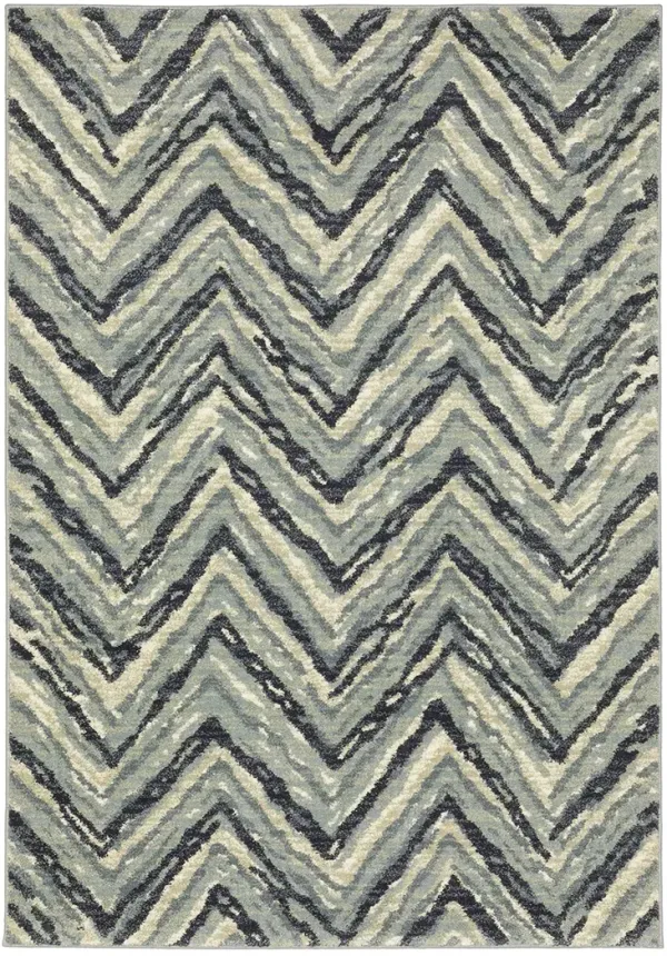 Seneca 2'3" x 7'6" Blue Rug