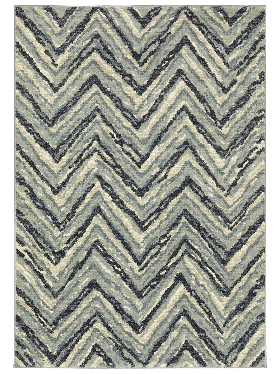 Seneca 2'3" x 7'6" Blue Rug