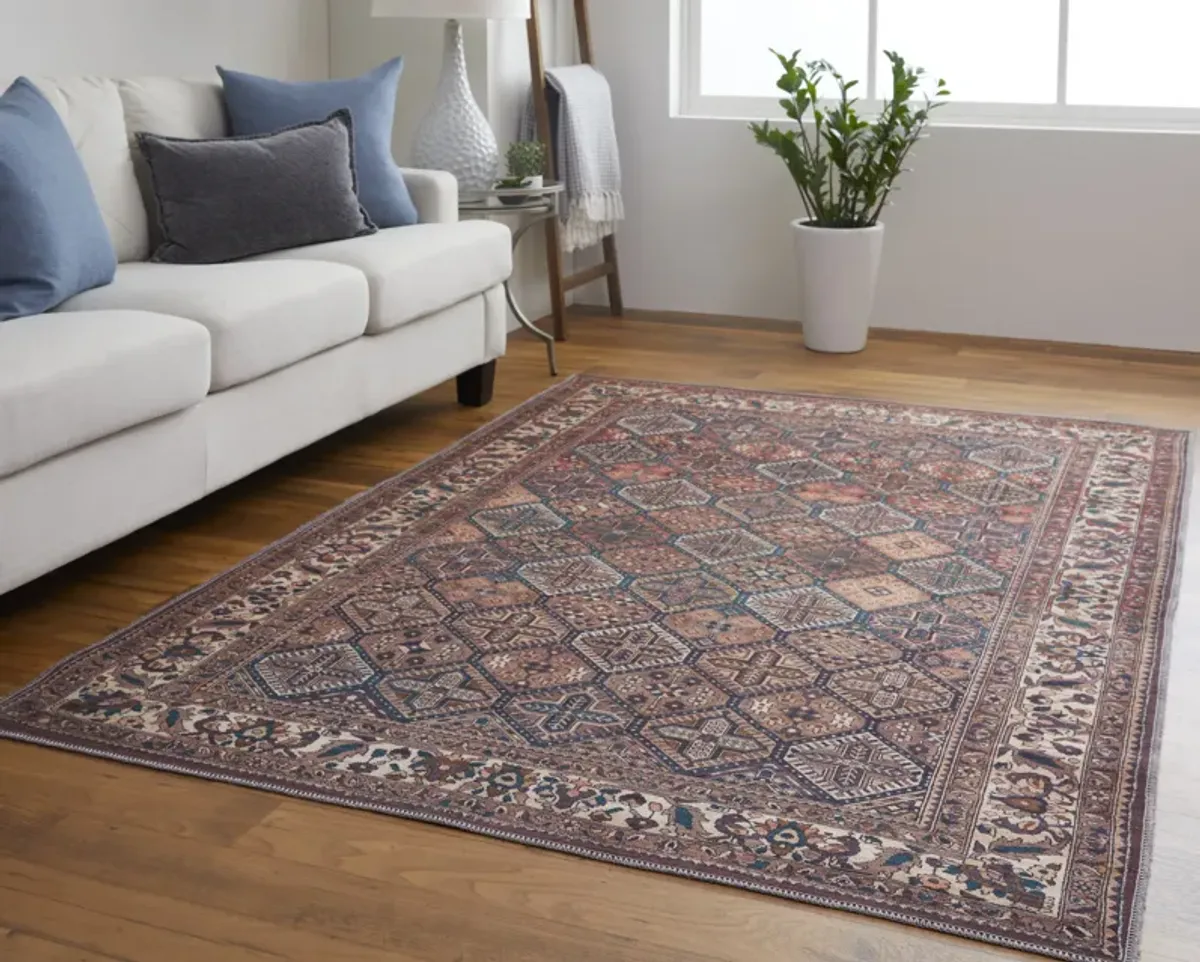 Rawlins 39HKF Brown/Red/Ivory 2'7" x 8' Rug