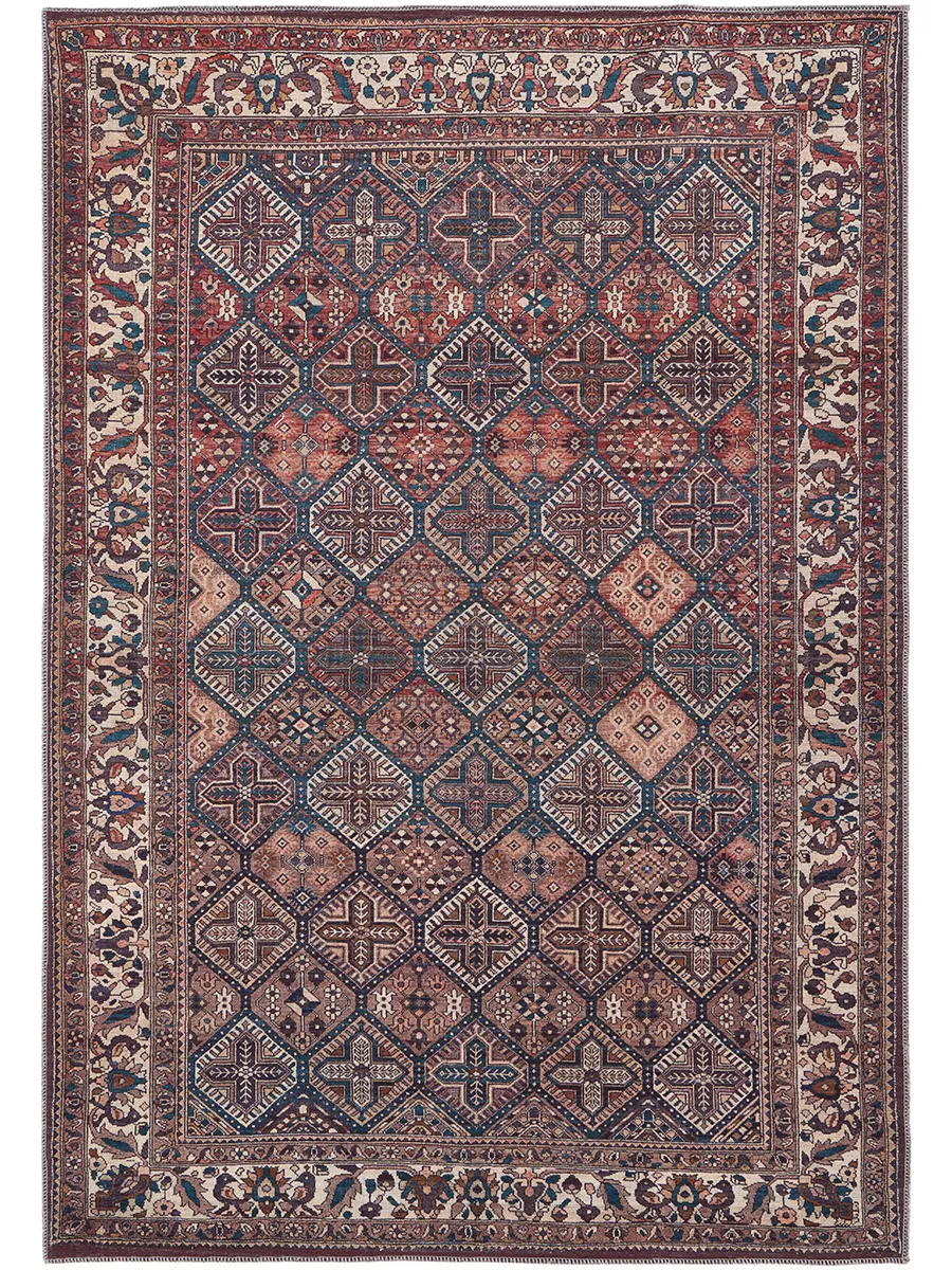 Rawlins 39HKF Brown/Red/Ivory 2'7" x 8' Rug