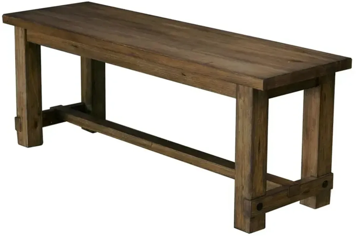 Belen Kox Salvage Mahogany Bench, Belen Kox