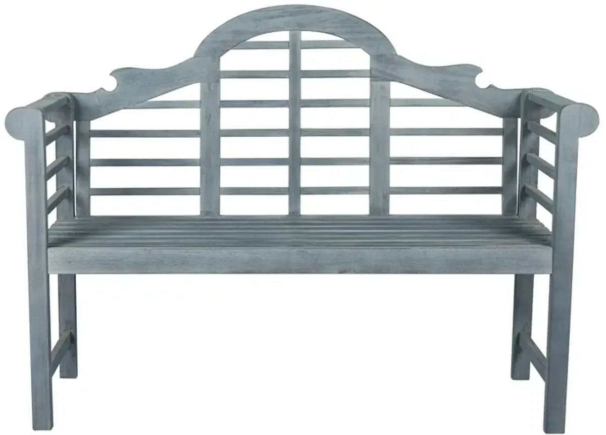 Lutyens Arched Acacia Wood Outdoor Garden Patio Bench