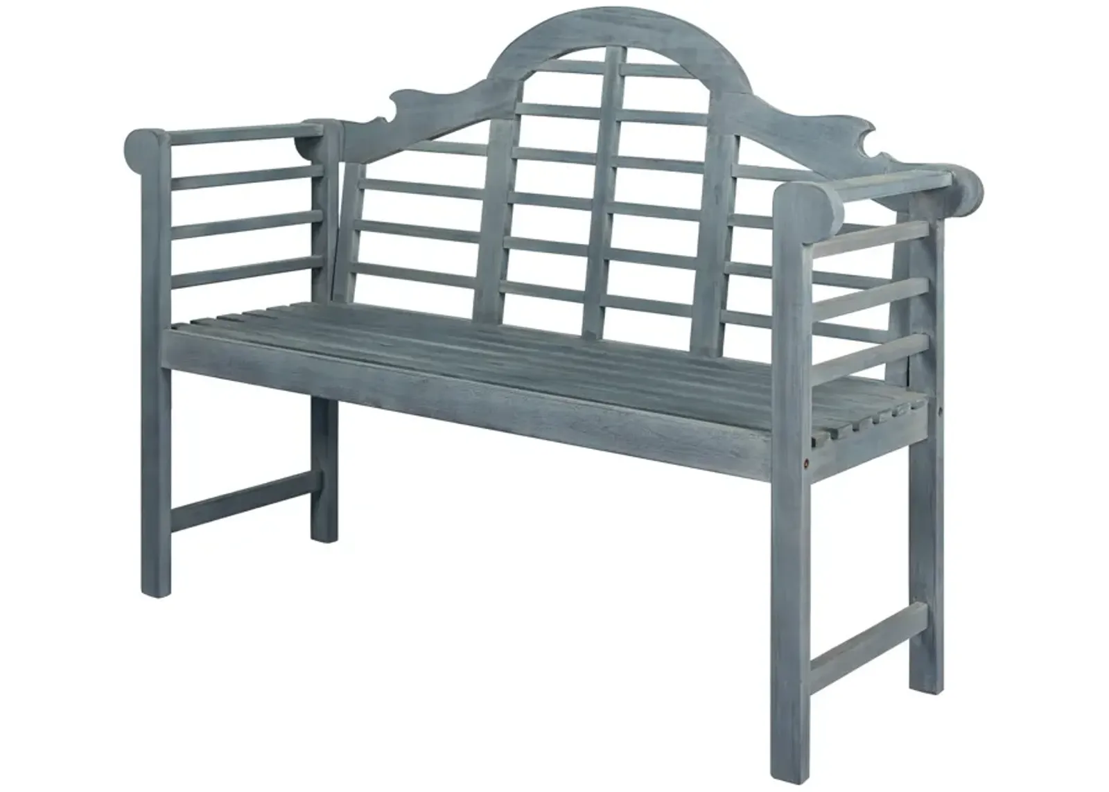 Lutyens Arched Acacia Wood Outdoor Garden Patio Bench