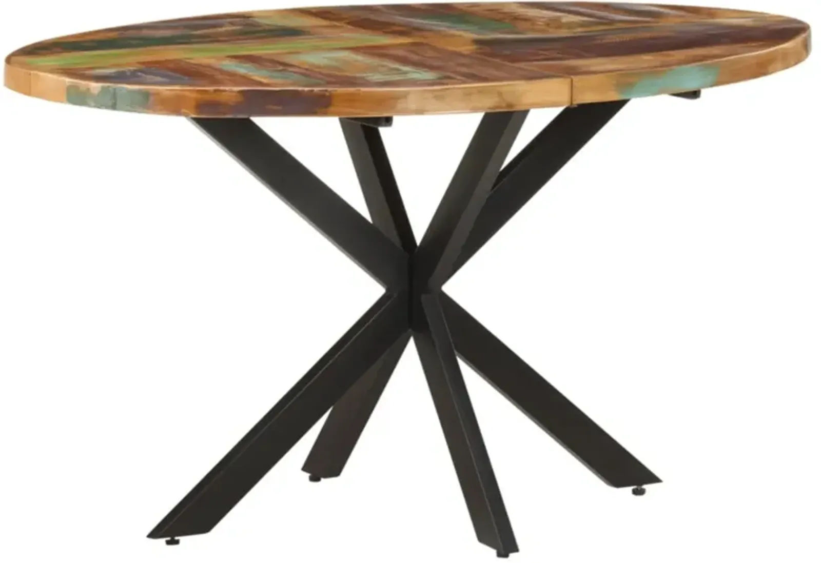 vidaXL Dining Table 55.1"x31.5"x29.5" Solid Reclaimed Wood