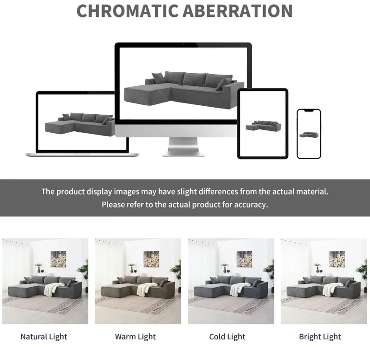 Minimalist Style Modular Sectional Sofa