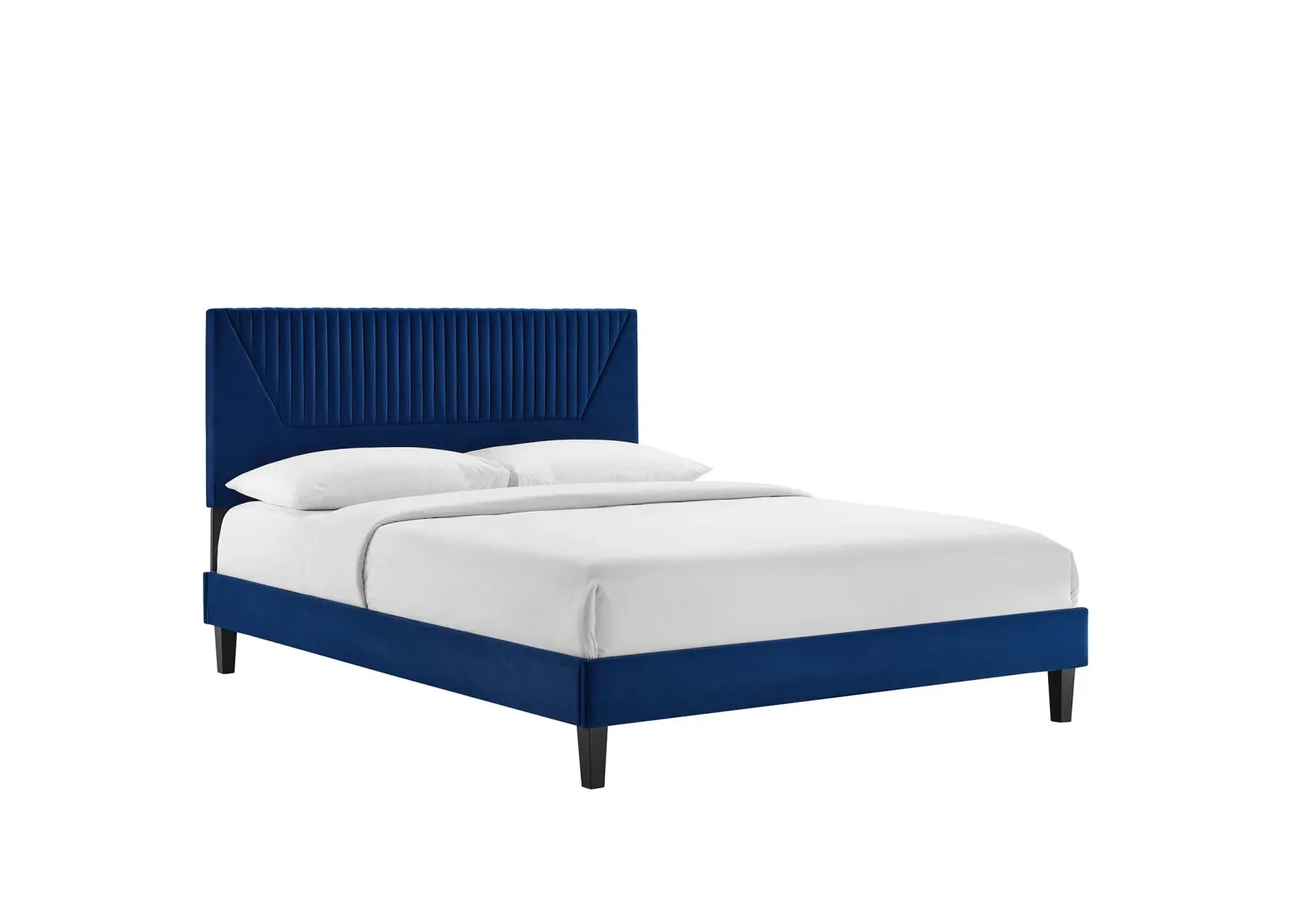 Modway - Yasmine Channel Tufted Performance Velvet Full Platform Bed