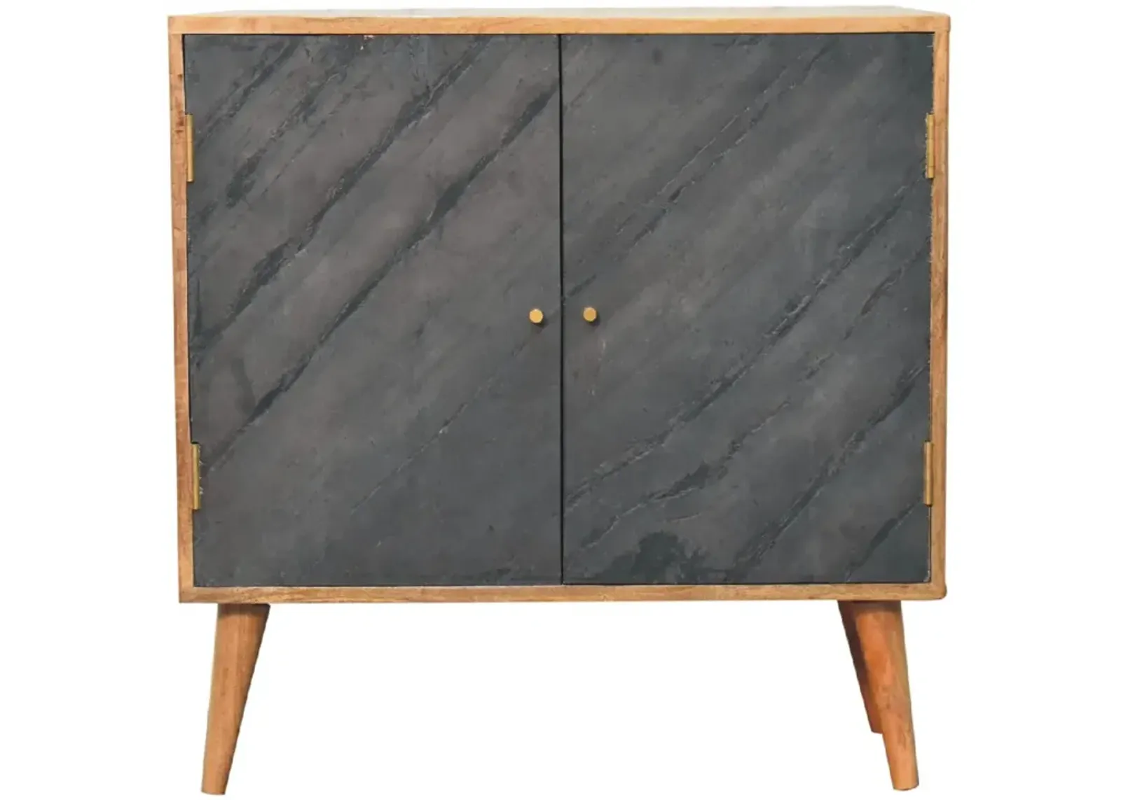 Artisan Furniture  Slade Solid Wood 2 Door Oak-ish Cabinet