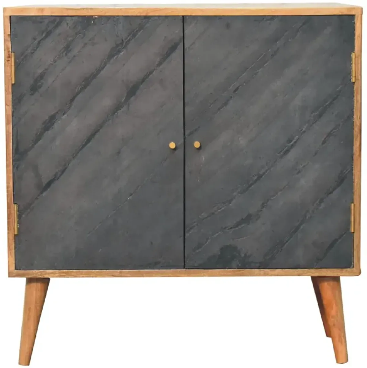 Artisan Furniture  Slade Solid Wood 2 Door Oak-ish Cabinet