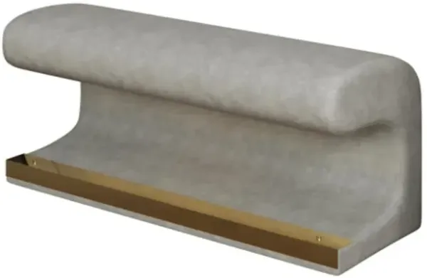 Entryway Upholstered Ottoman Bench with LED Sensor Light Stylish for Bedroom, Living Room & End of Bed