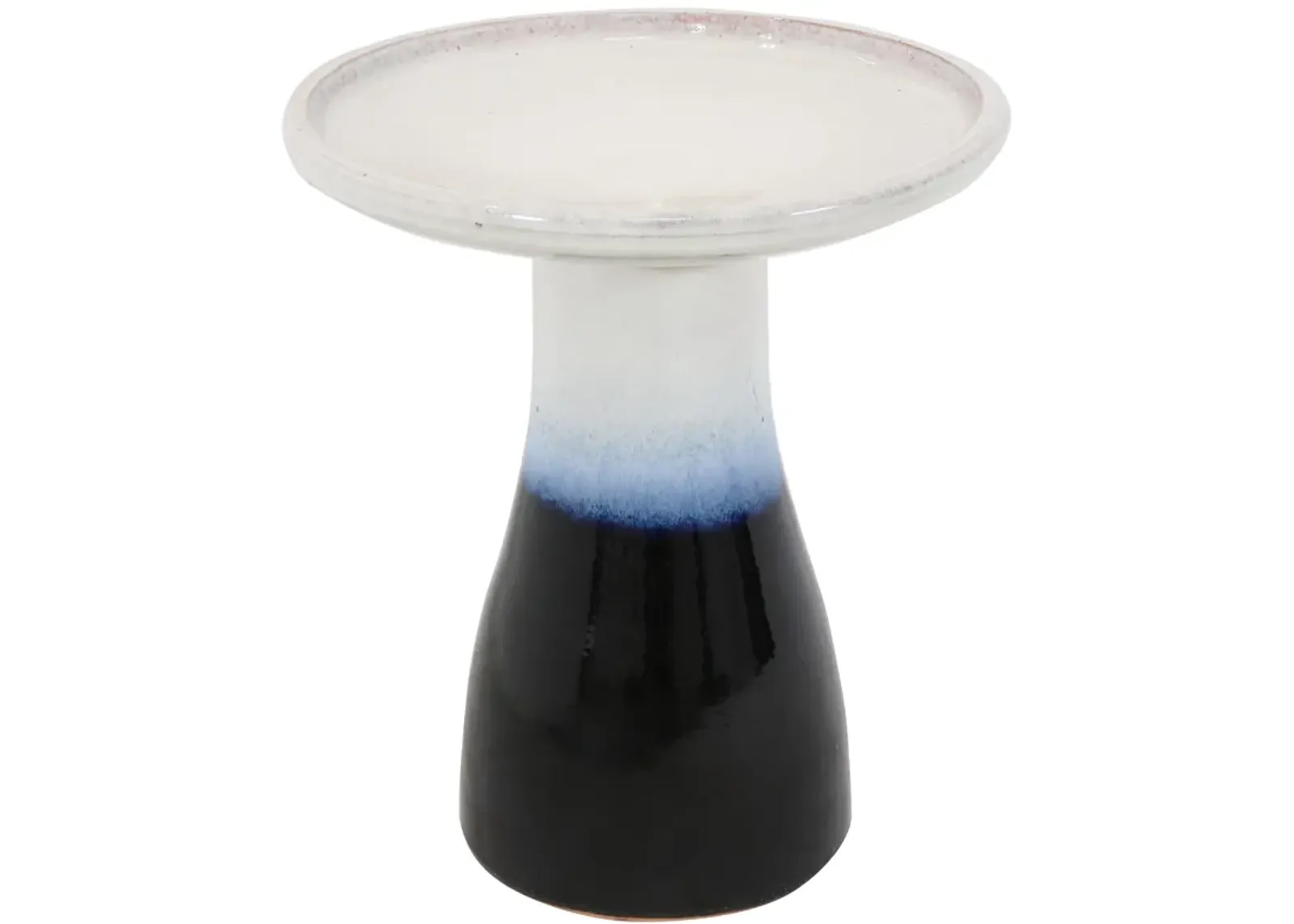 Sunnydaze Subtle Transitions Ceramic Bird Bath - 18.5 in