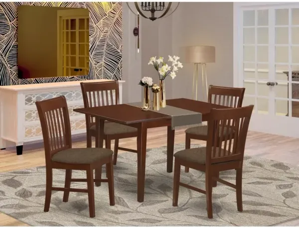 5 PC dinette set for small spaces - small Table with 4 Dining Chairs