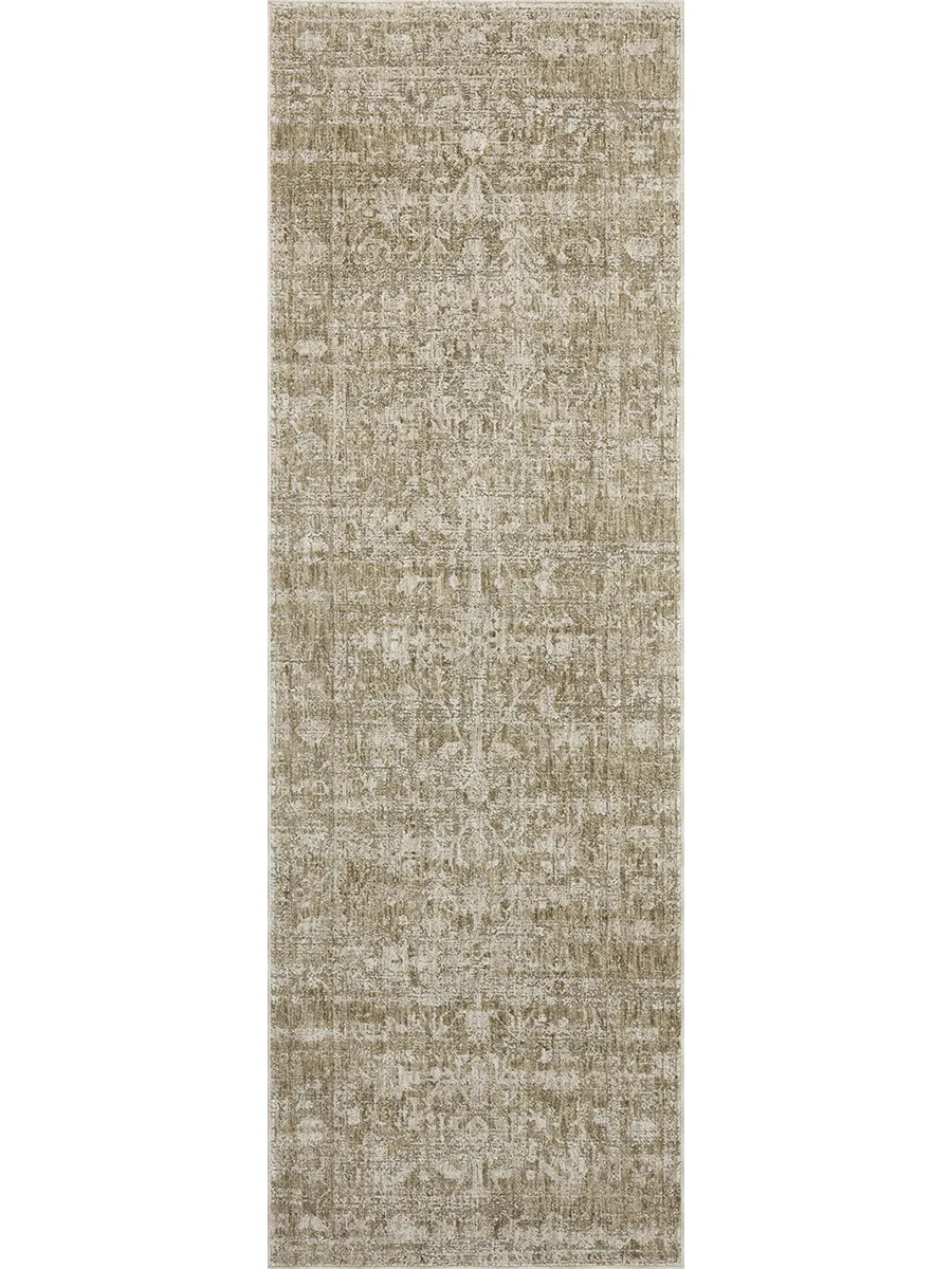 Honora Khaki/Beige 2'7" x 8'0" Runner Rug by Amber Lewis x Loloi