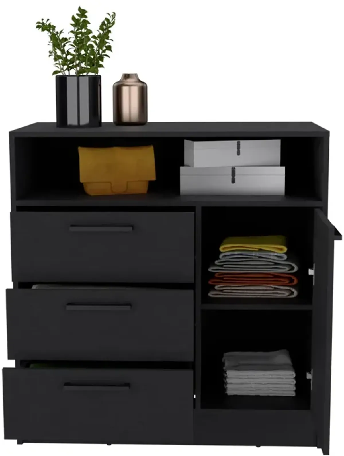 Drawer Dresser Torrey, Bedroom, Black