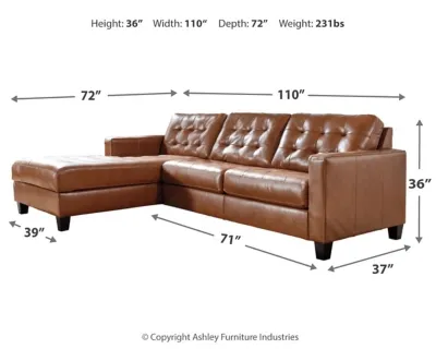 Baskove 2-Piece Sectional with Left Arm Facing Chaise