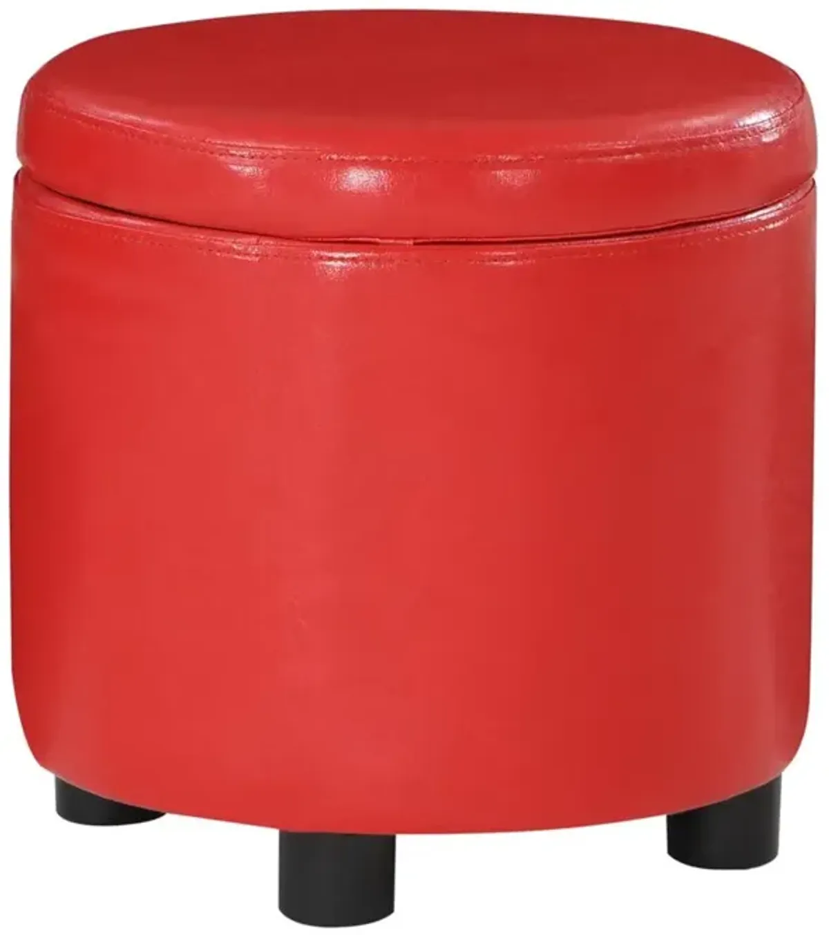 Convience Concept, Inc. Designs 4 Comfort Round Accent Storage Ottoman with Reversible Tray Lid