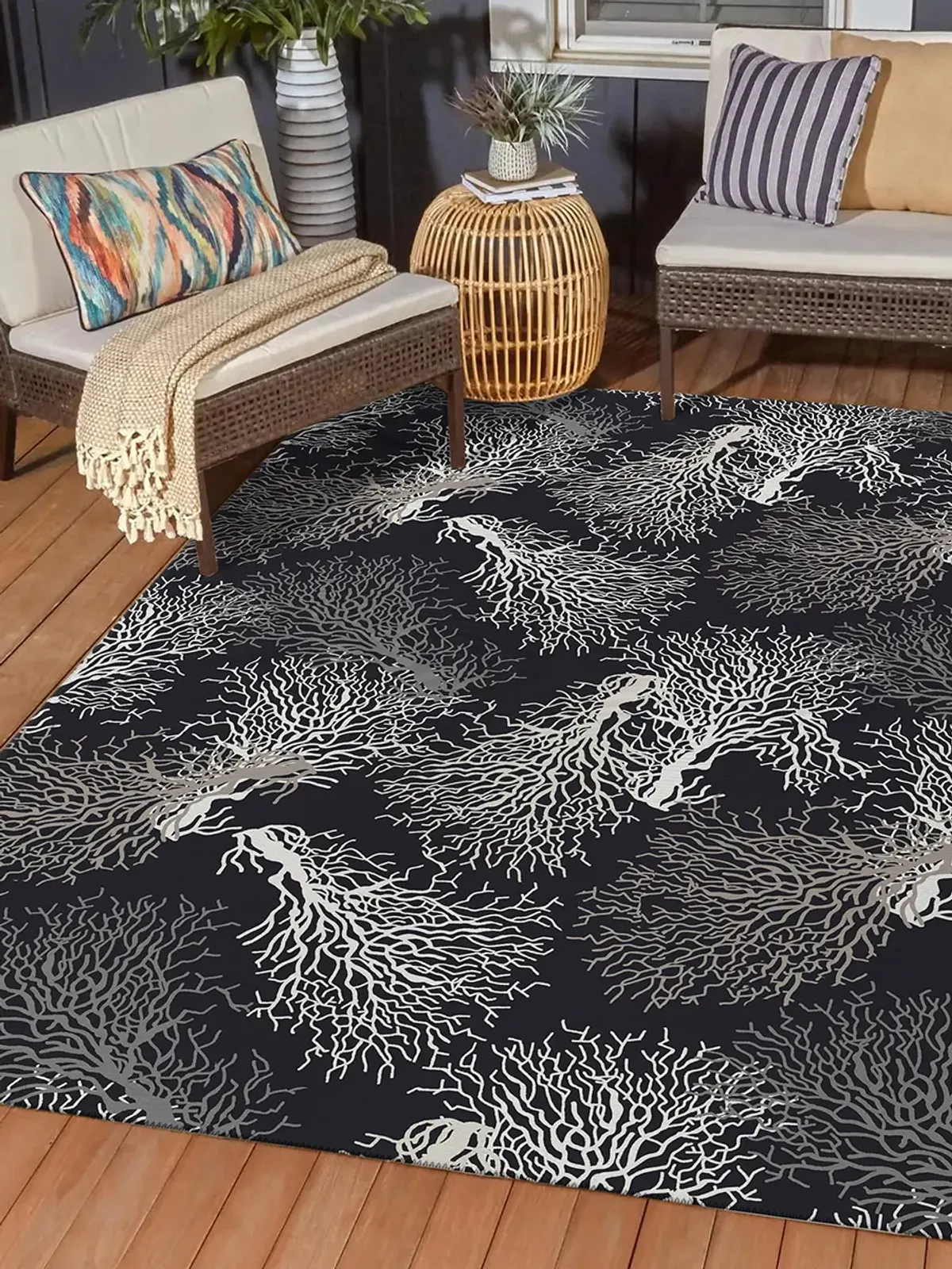 Seabreeze SZ3 Black 9' x 12' Rug