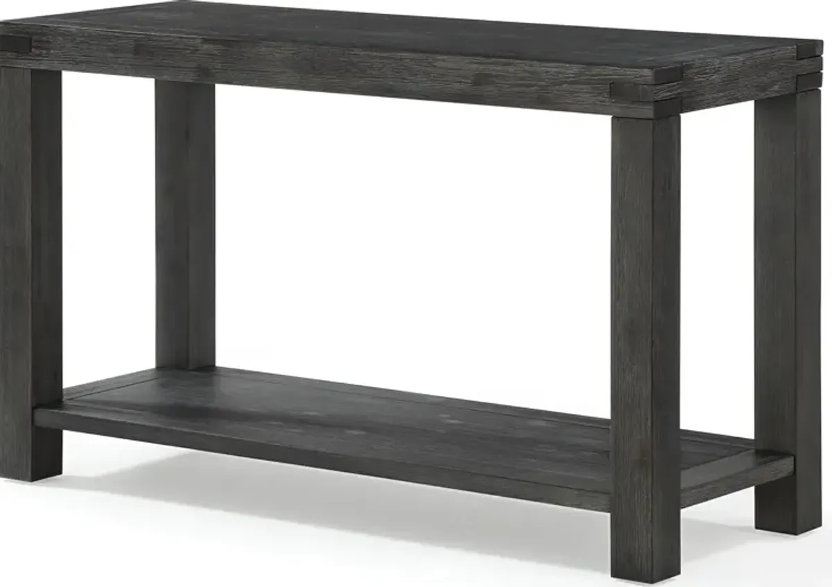 Meadow Solid Console Table in Graphite