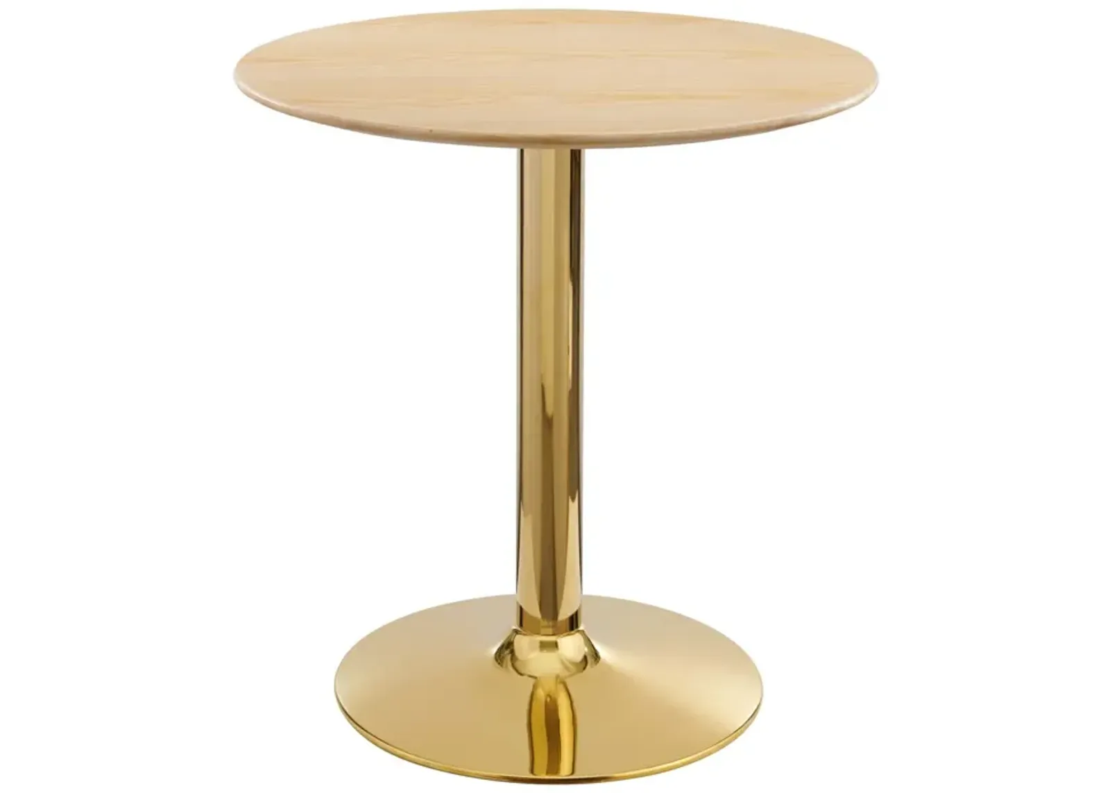 Modway - Verne 28" Dining Table Gold Natural