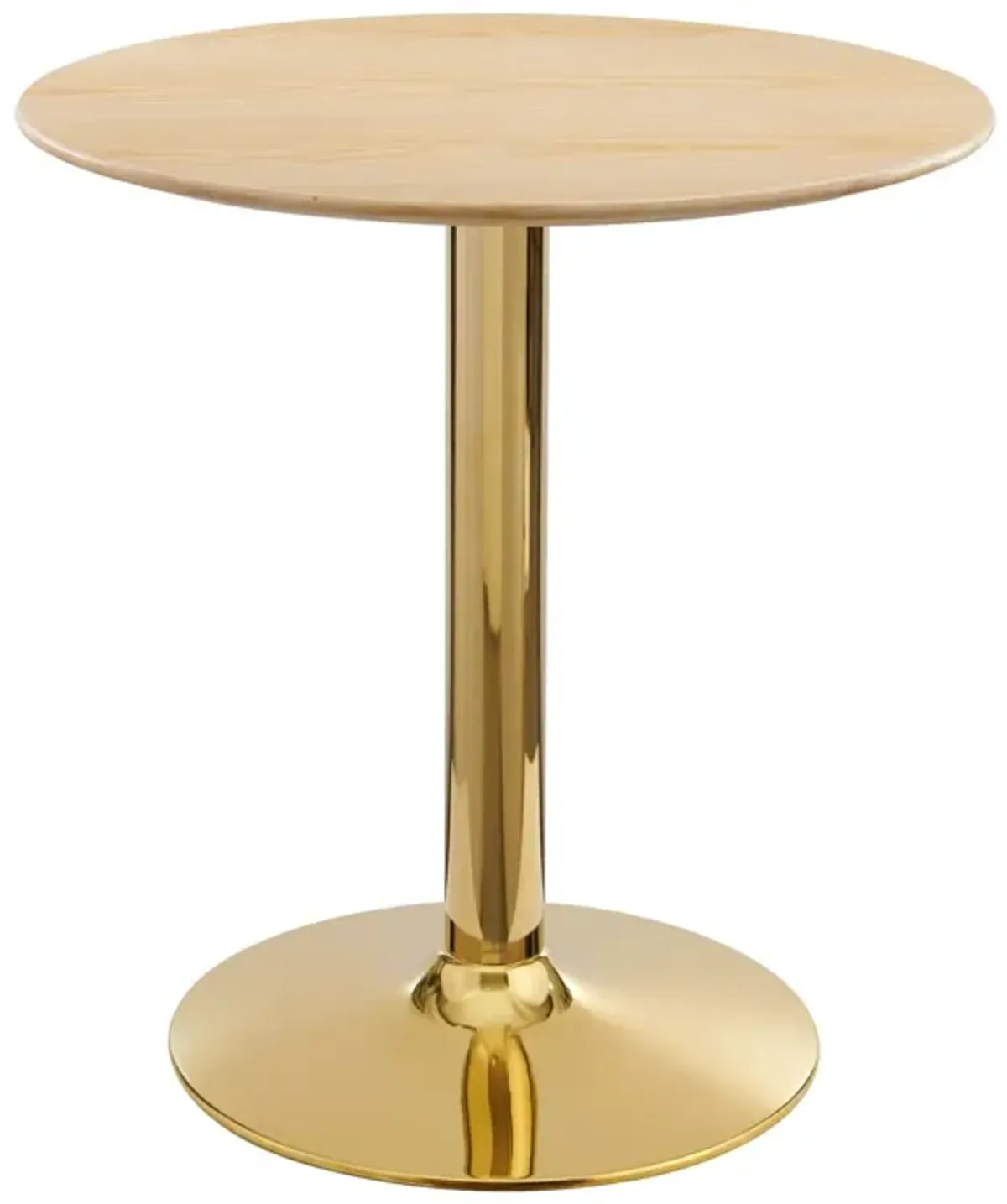 Modway - Verne 28" Dining Table Gold Natural