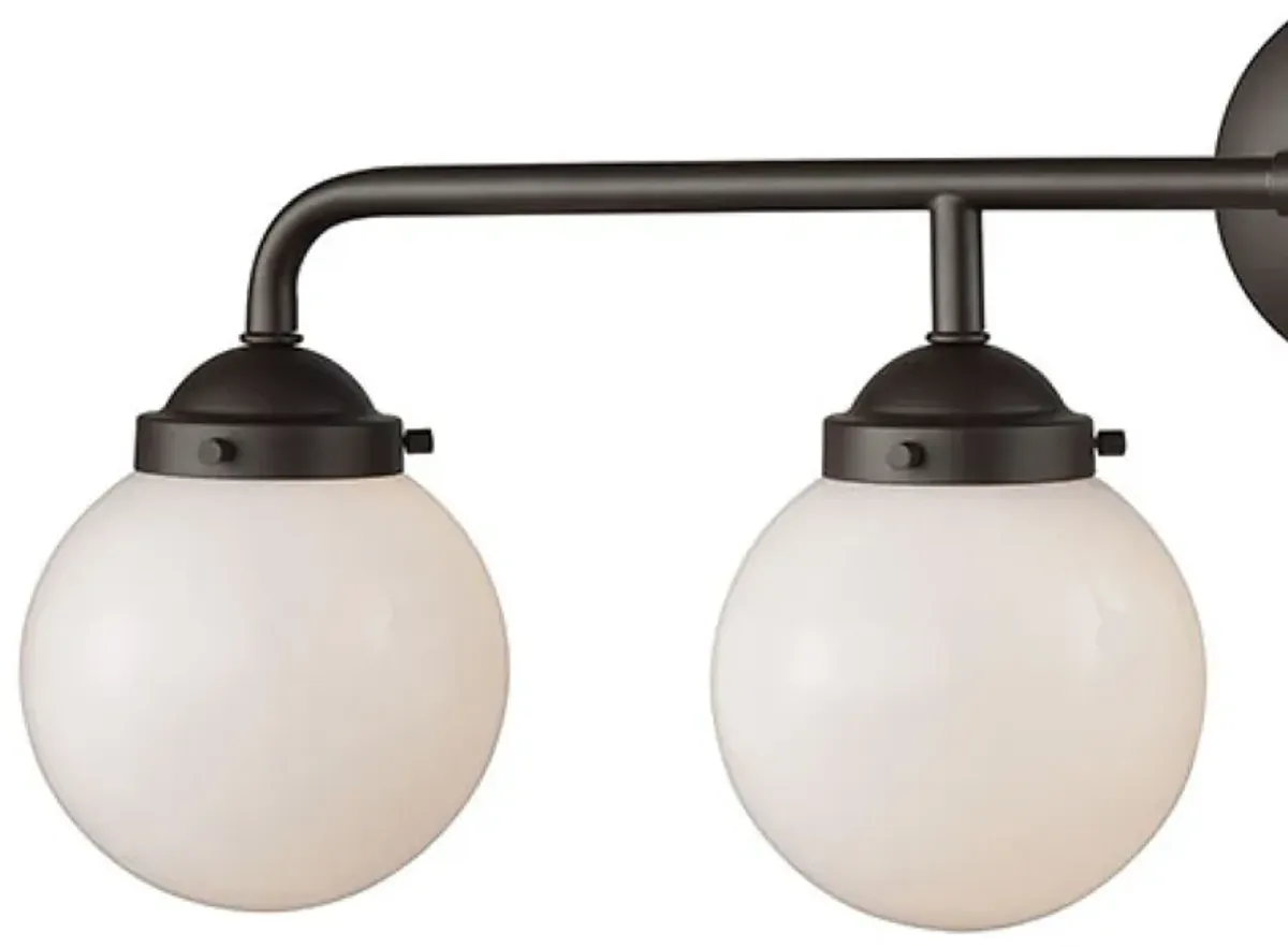 Beckett 33'' Wide 4-Light Vanity Light with Frosted Glass