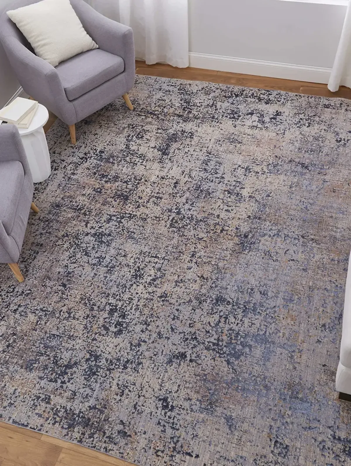 Pryor 39NGF 5' x 8' Blue/Tan/Brown Rug