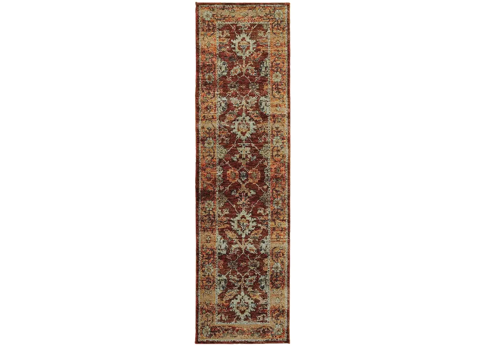 Andorra 2'3" x 8' Red Rug