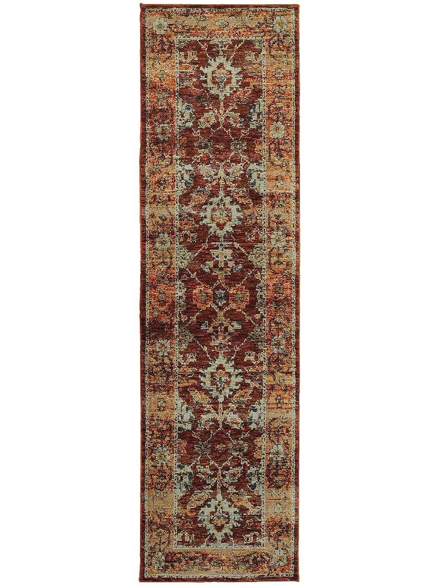 Andorra 2'3" x 8' Red Rug