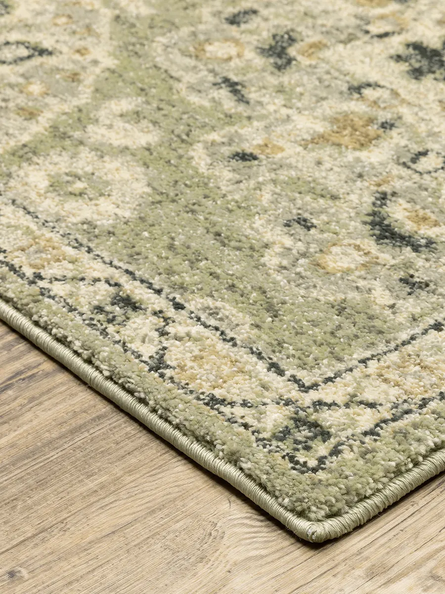 Florence 6'7" x 9'6" Green Rug