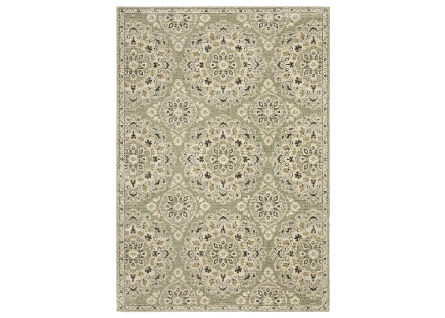 Florence 6'7" x 9'6" Green Rug