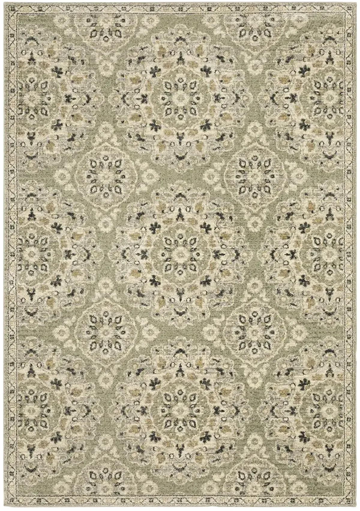 Florence 6'7" x 9'6" Green Rug