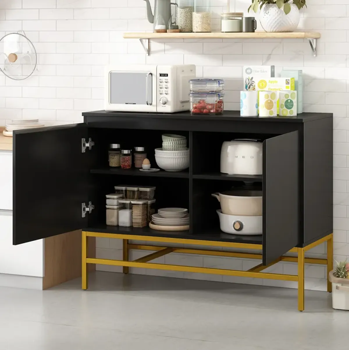 Merax Minimalist & Luxury Cabinet Two Door Sideboard