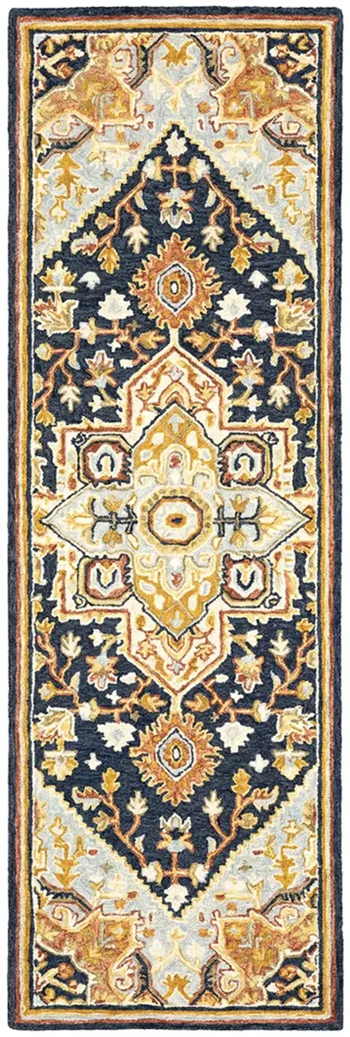 Alfresco 3'6" x 5'6" Navy Rug