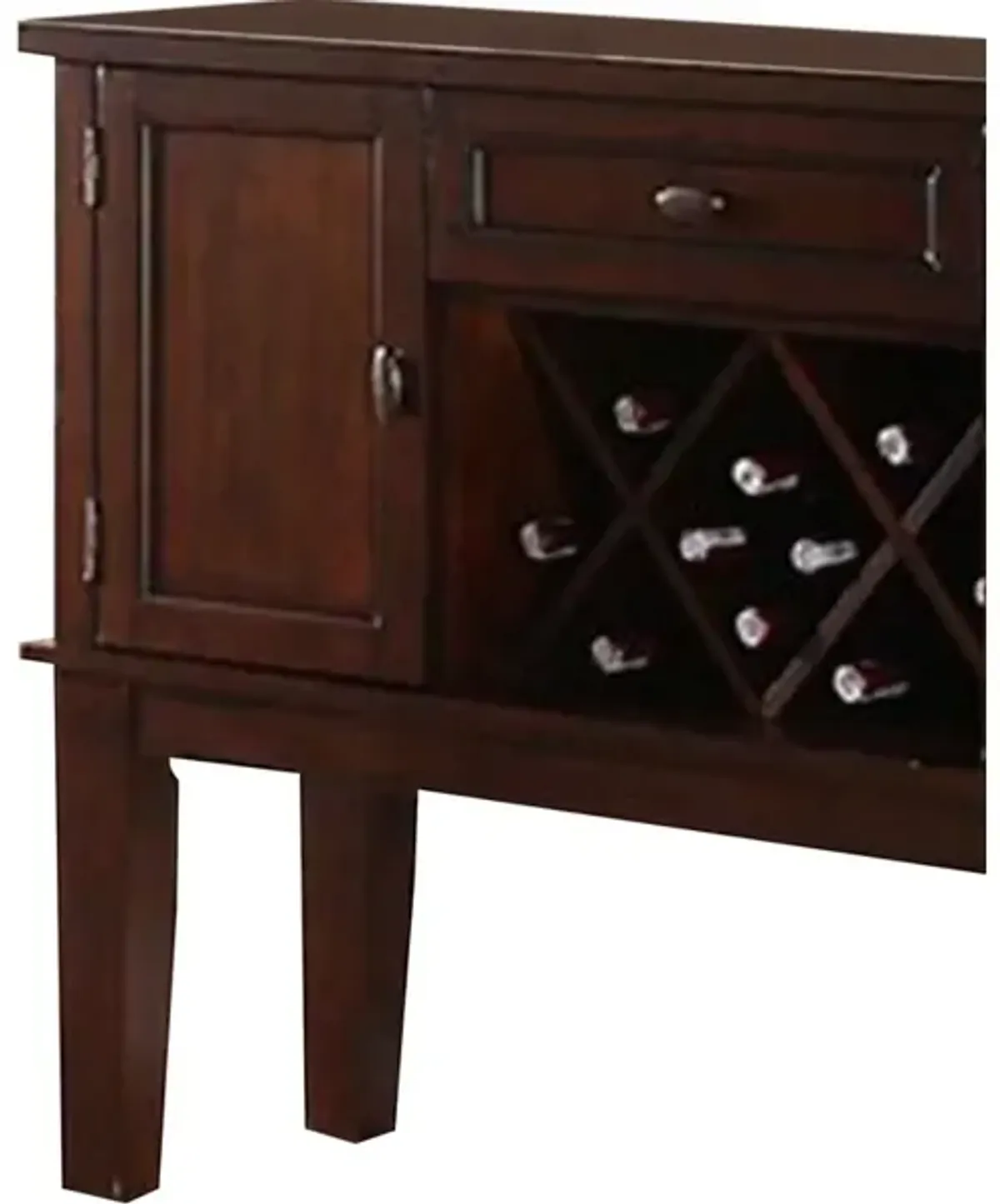 Warm and Contemporary Server, Brown - Benzara