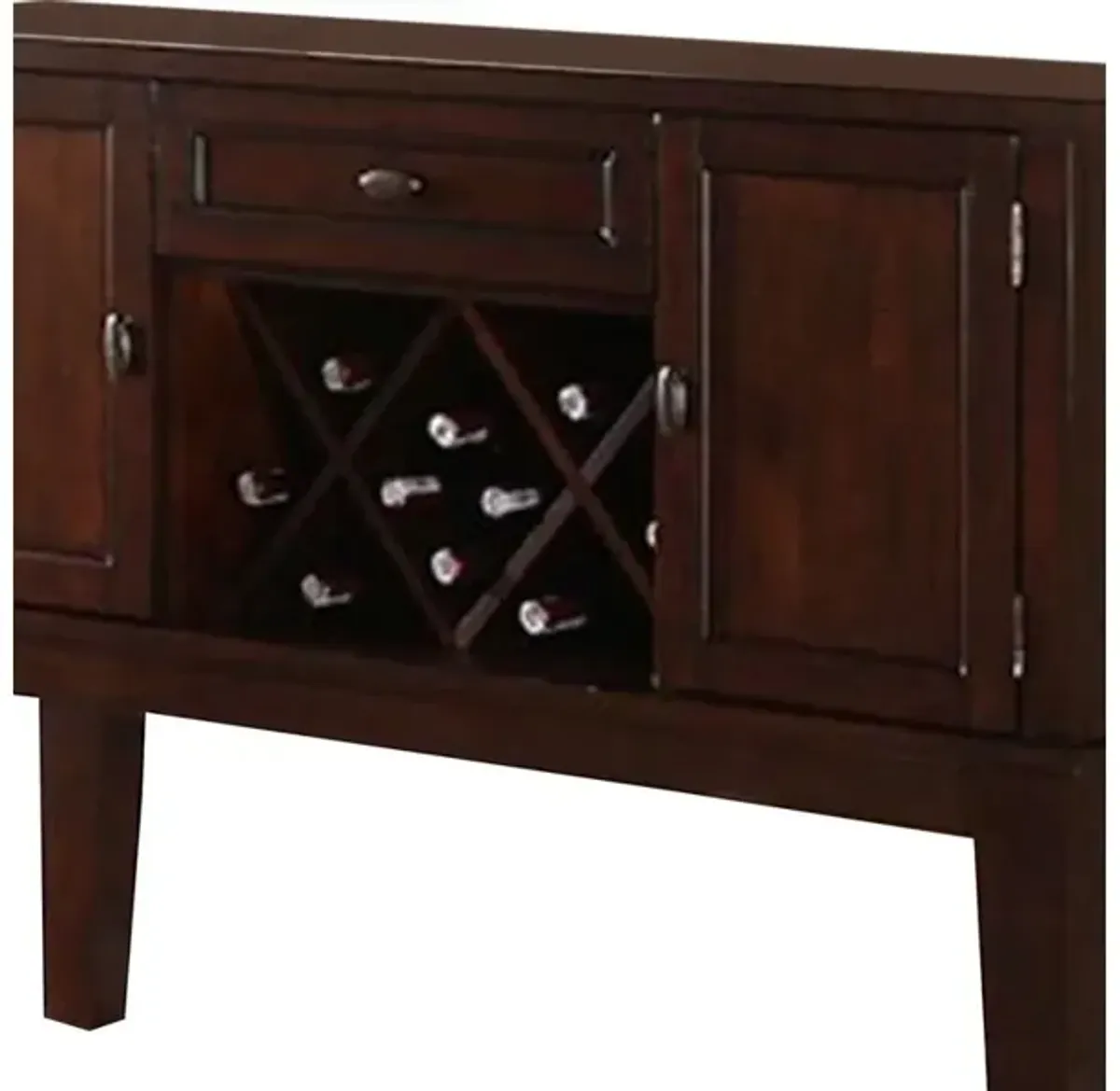 Warm and Contemporary Server, Brown - Benzara