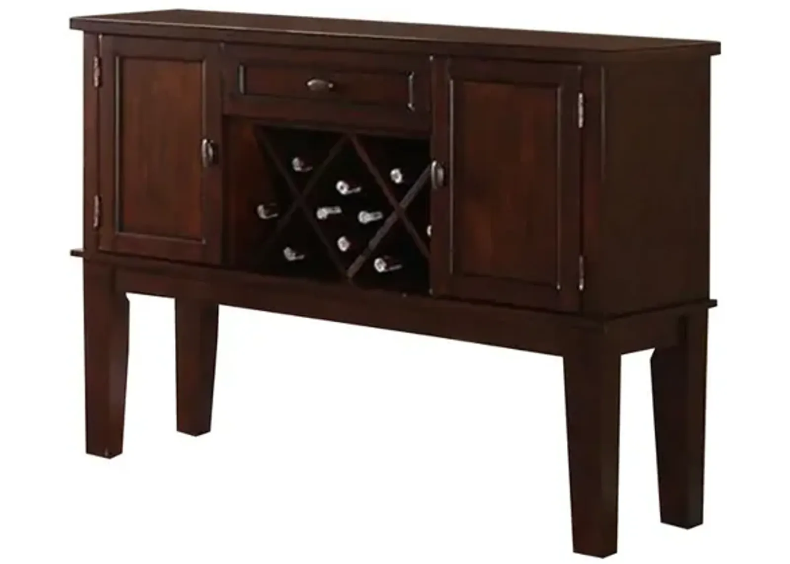 Warm and Contemporary Server, Brown - Benzara