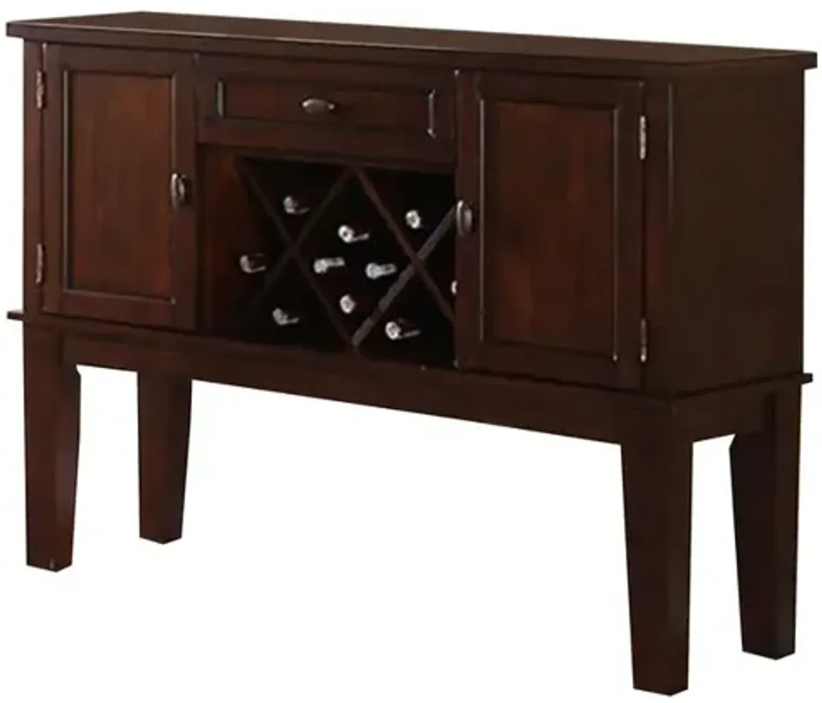 Warm and Contemporary Server, Brown - Benzara