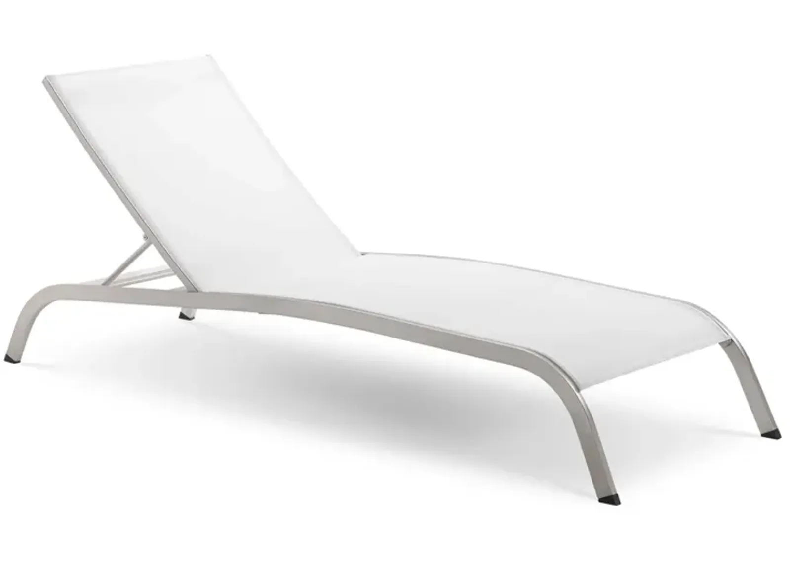 Savannah Mesh Chaise Outdoor Patio Aluminum Lounge Chair