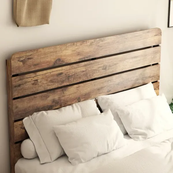Streamdale Queen Size Wood Platform Bed Frame with Storage in Dark Brown