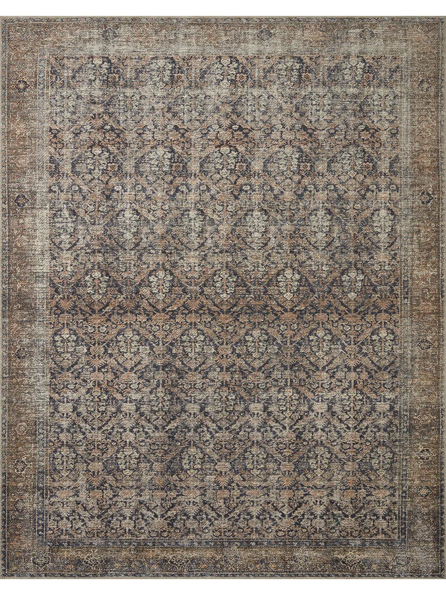 Billie BIL01 Ink/Salmon 6' x 9' Rug