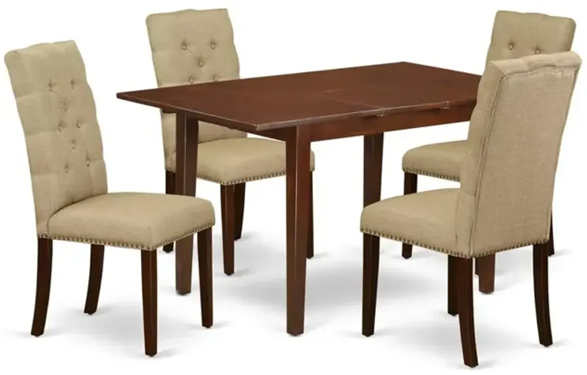 Dining Room Set Mahogany, PSEL5-MAH-16