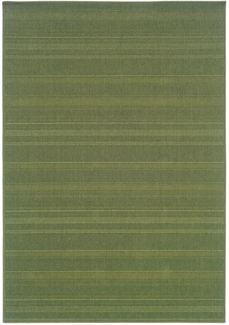 Lanai 7'3" x 10'6" Green Rug