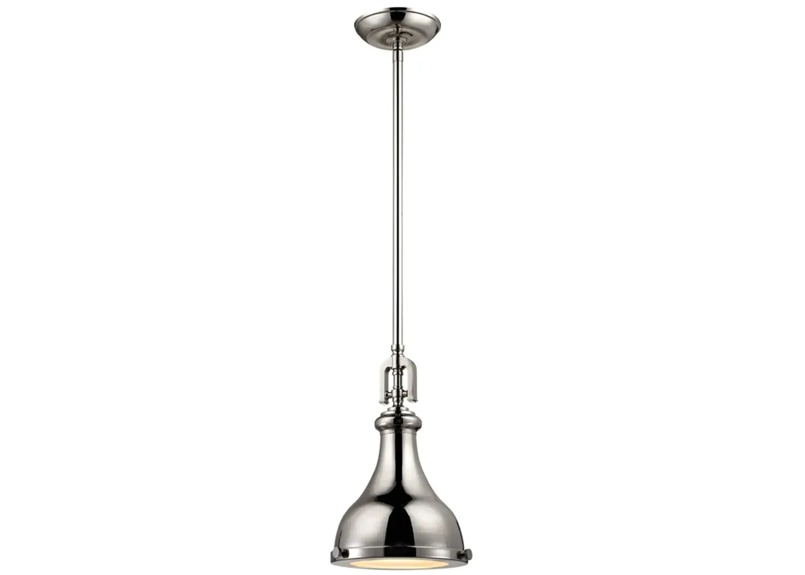 Rutherford 9'' Wide 1-Light Mini Black Pendant